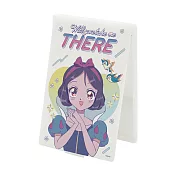 【Disney 迪士尼】折疊化妝鏡 少女漫畫 化妝鏡 折鏡 (小) (10*6.5*0.5cm) 動感時刻