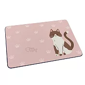 軟式珪藻土地墊 自創 貓咪系列 地墊 珪藻土 (60*40*0.5cm) 魚魚貓貓