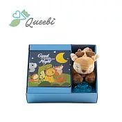 Queebi 丹麥 奶嘴玩偶好好睡覺繪本禮盒組 彌月禮盒/成長禮盒/新生兒禮盒 多款可選 - 小鹿斑斑