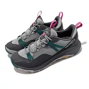 Merrell 登山鞋 Siren 4 GTX 女鞋 灰 綠 防水 Vibram 越野 戶外 低筒 郊山 ML037276