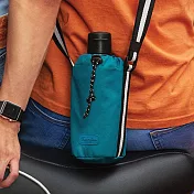 《TRAVELON》Coastal束口帆布水壺袋 | 水瓶袋 手搖杯袋 飲料杯袋 環保杯袋 - 湖水綠