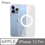 【Timo】iPhone 13 Pro 6.1吋 MagSafe磁吸四角防摔透明手機保護殼套