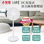 勳風 16吋DC充電式桌立兩用循環扇 BHF-S0166 臺灣製
