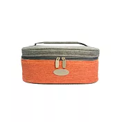 THE CARROS 卡蘿巧提保溫保冷包(L)-灰橘