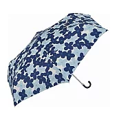 日本amusant sous la pluie可愛樁花【耐風對策】55cm勾把折傘-多色可選 藍樁花