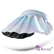 【Decoy】漸變色彩＊彈性髮箍雙面防曬遮陽帽/ 藍