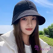 【Decoy】日系文青＊純色四季薄款遮陽鴨舌帽/ 黑