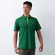 【遊遍天下】MIT台灣製男款抗UV吸濕排汗機能POLO衫 GS1032 綠色 XL 綠色
