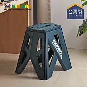 【台灣KEYWAY】SPP00035 鐵馬摺合椅-高39CM-2色可選 - 午夜藍