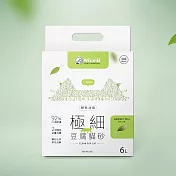【NiceU毛樂趣】極細1.5MM酵素消臭豆腐砂(綠茶) 一箱(6入)