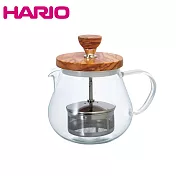 HARIO 橄欖木濾壓茶壺 450ml TEO-45-OV
