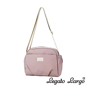 Legato Largo 淡雅輕盈 可水洗 圓弧斜背包- 粉色