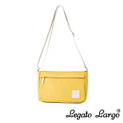 Legato Largo 休閒簡約防潑水單肩背包- 芥末黃