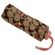 COACH 滿版LOGO印花折疊傘-貓咪