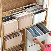 JIAGO 衣褲分隔整理收納盒 白色