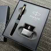 PARKER 派克 新威雅XL 限定版鋼筆墨水禮盒組 月光白/幻影黑 幻影黑