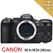 【Canon佳能】EOS R6 II+RF24-240mm變焦鏡組*(平行輸入)~送64G卡副電座充包大清