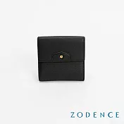 ZODENCE CUFF進口真皮袖釦設計三折多卡短夾 雅黑