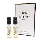 CHANEL香奈兒 N°5典藏香水1.5ml 2入組