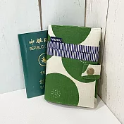 WaWu 護照套+扣帶 客製接單生產 (綠丸)