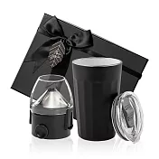 【PO:Selected】丹麥稜角保溫杯咖啡二件禮盒組(稜角保溫杯460ml-共3色/咖啡濾網) 黑