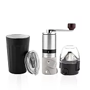 【PO:Selected】丹麥棱角保溫杯咖啡三件組(棱角保溫杯460ml-共3色/咖啡磨2.0/咖啡濾網) 黑