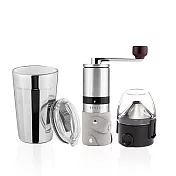 【PO:Selected】丹麥棱角保溫杯咖啡三件組(棱角保溫杯460ml-共3色/咖啡磨2.0/咖啡濾網) 銀