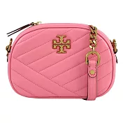 TORY BURCH 質感羊皮斜揹包 粉