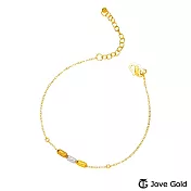 JoveGold漾金飾 三個心願黃金手鍊
