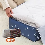 CS22 多功能棉被衣物收納包(中號) 灰圈圈