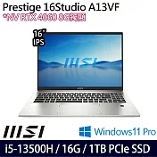 【MSI】微星 Prestige 16Studio A13VF-232TW 16吋/i5-13500H/16G/1TB SSD/Win11P/ 商務筆電