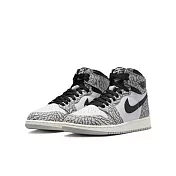 NIKE AIR JORDAN 1 RETRO HIGH OG GS 中大童籃球鞋-灰黑-FD1437052 US5 灰色