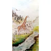 【玲廊滿藝】官瑛-一路相伴140x74cm