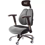 GXG 雙軸枕 DUO KING 記憶棉工學椅(鋁腳/2D滑面金屬手) TW-3608 LUA6