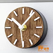 【iSFun】冰箱磁吸*創意家飾迷你時鐘/田園實木