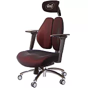 GXG 雙軸枕 DUO KING 記憶棉工學椅(鋁腳/3D手遊休閒扶手) TW-3608 LUA9M