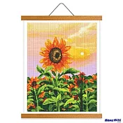 [HOMEHERE] DIY鑽石畫／向日葵 芬芳 掛軸無框版