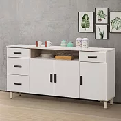 《Homelike》珍妮5.3尺餐櫃(木面) 碗盤收納櫃 電器櫃 櫥櫃 收納櫃 置物櫃 專人配送安裝