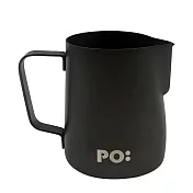 【PO:Selected】丹麥不鏽鋼咖啡拉花杯350ml(共2色) 黑