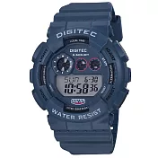 DIGITEC 數碼科技 DG-5021T 運動風格多功能防水電子錶 藍色