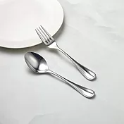 有種創意 - 日本山崎金屬 - ELEGANCE系列 - 不鏽鋼叉匙組(2件式)