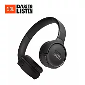 【JBL】Tune 520BT 藍芽無線頭戴式耳罩耳機(四色) 黑
