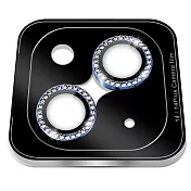 CITY BOSS 點鑽鏡頭貼+貼膜神器 for iPhone 13 mini 5.4 / 13 6.1-2眼 海藍