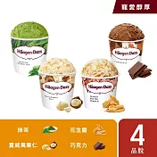 【Haagen-Dazs 哈根達斯】寵愛醇厚品脫4入組