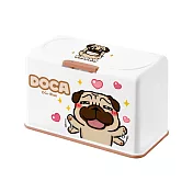 【Doca 豆卡頻道】多功能口罩收納盒 豆卡 收納盒 衛生紙盒 (約放50入) (20.5*10.5*13cm) 滿足八寶