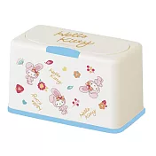 【Sanrio 三麗鷗】多功能口罩收納盒 2023兔年 凱蒂 收納盒 衛生紙盒 (約放50入)(20.5*10.5*13cm) 花朵兔兔KITTY
