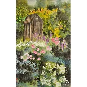 【玲廊滿藝】伍金環-花園景9-75x48cm