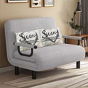 【AOTTO】日式多功能可調節折疊沙發床-單人加大 灰色