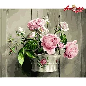 ArtLife藝術生活【DT018】粉色玫瑰情_DIY 數字 油畫 彩繪