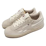 Reebok 休閒鞋 Club C Revenge Vintage 女鞋 男鞋 奶茶 米白 復古  100033095 26.5cm BEIGE/WHITE